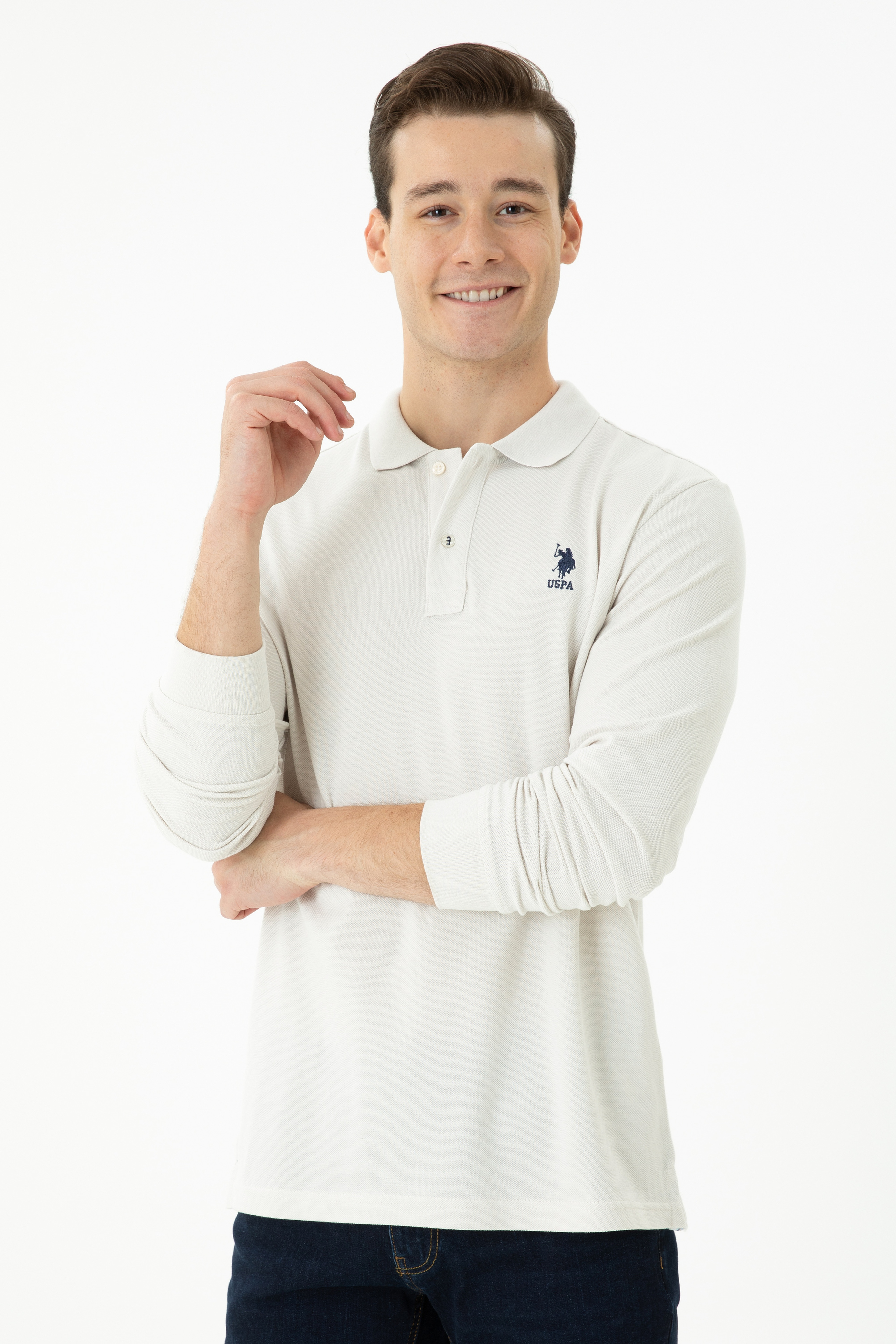 Erkek Taş Basic Sweatshirt - Image 2