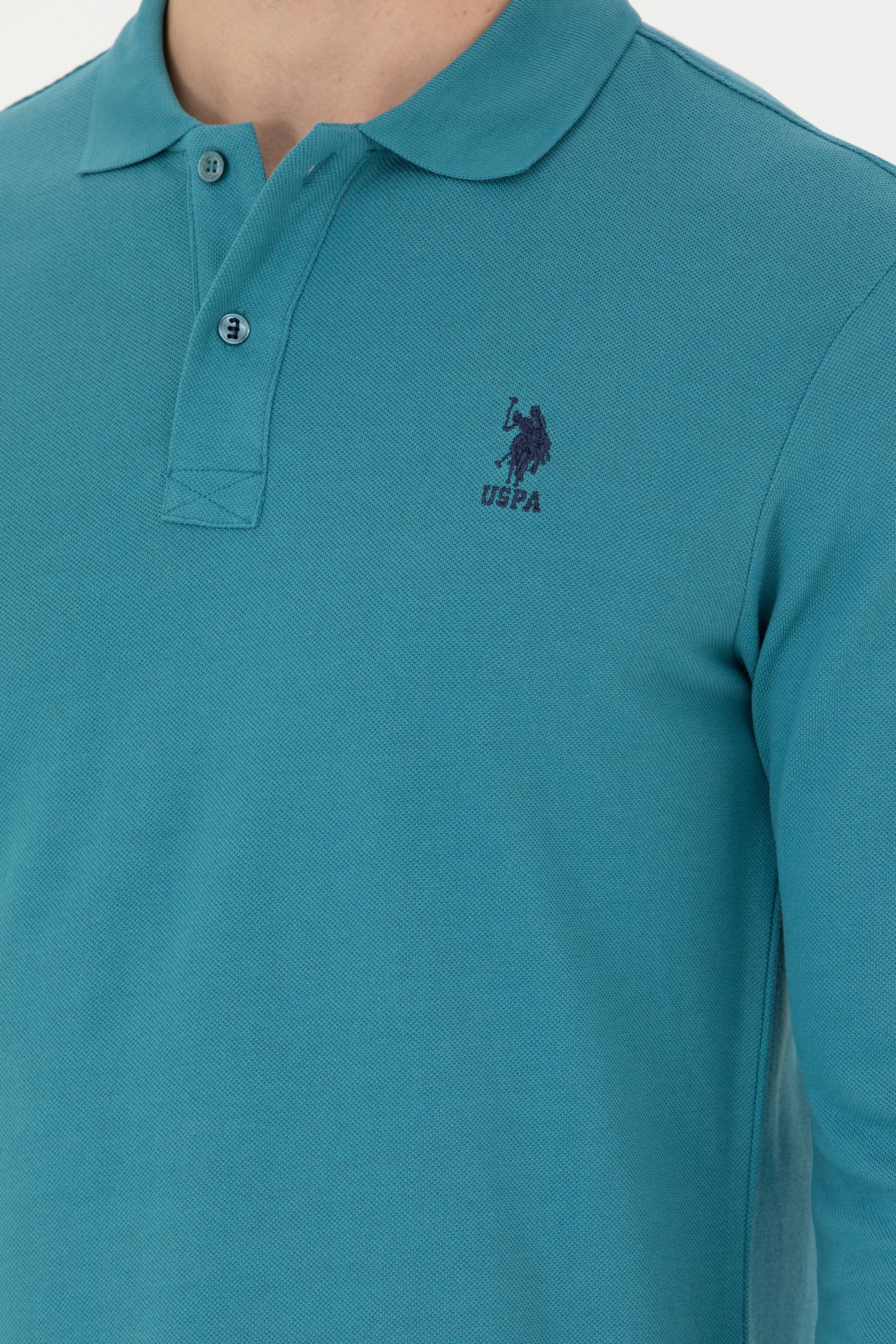 Erkek Petrol Basic Sweatshirt