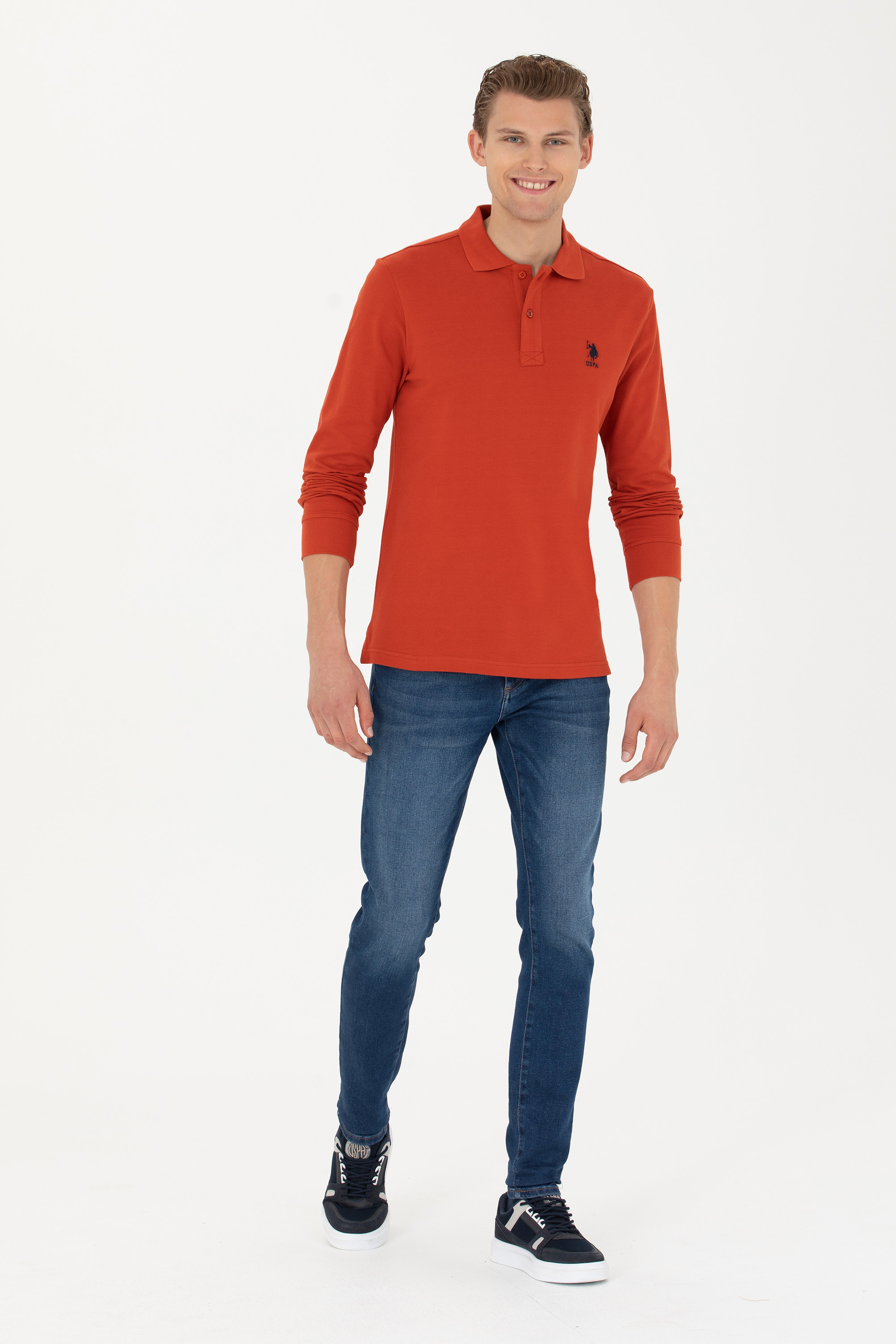 Erkek Kiremit Basic Sweatshirt - Image 4