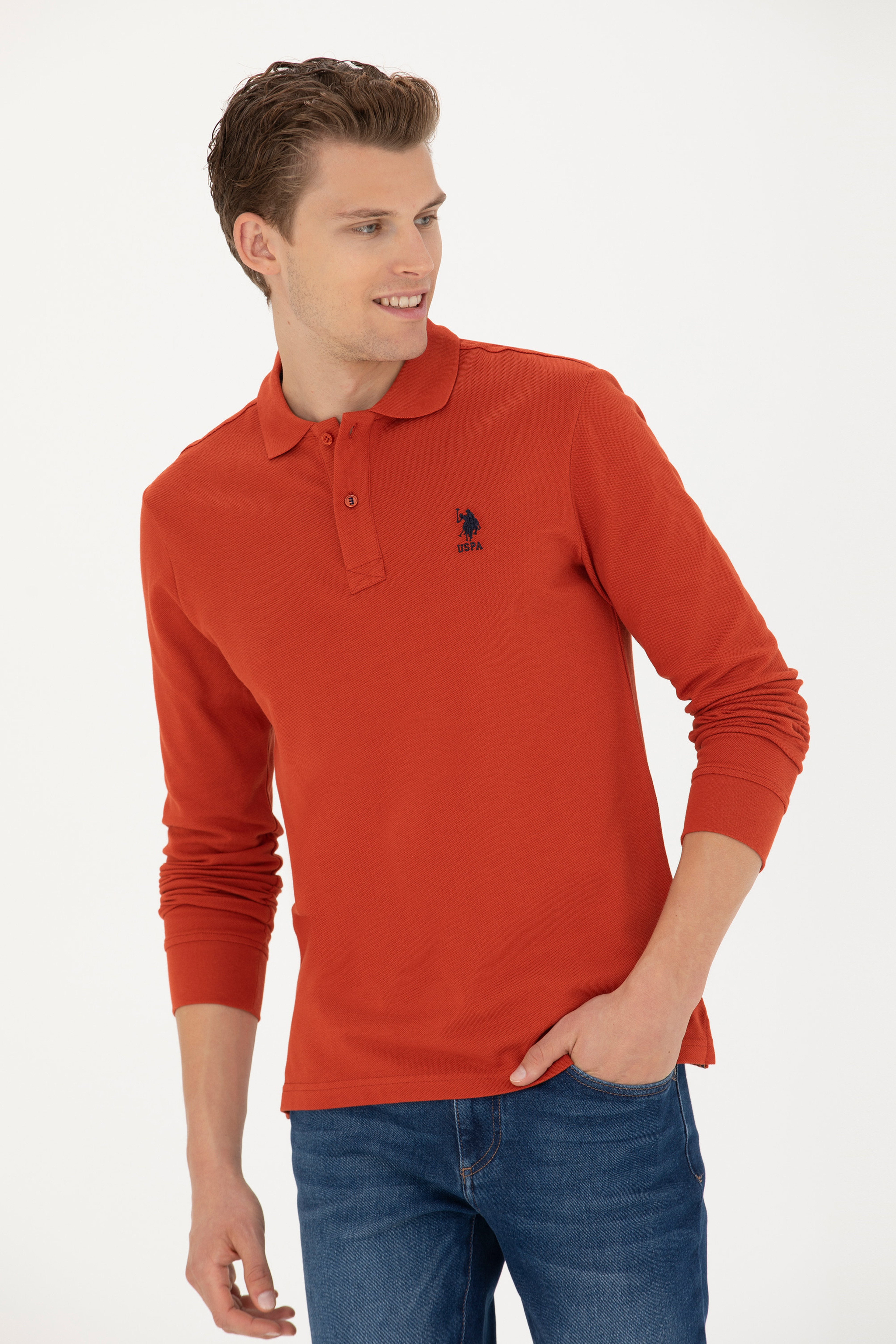 Erkek Kiremit Basic Sweatshirt - Image 3
