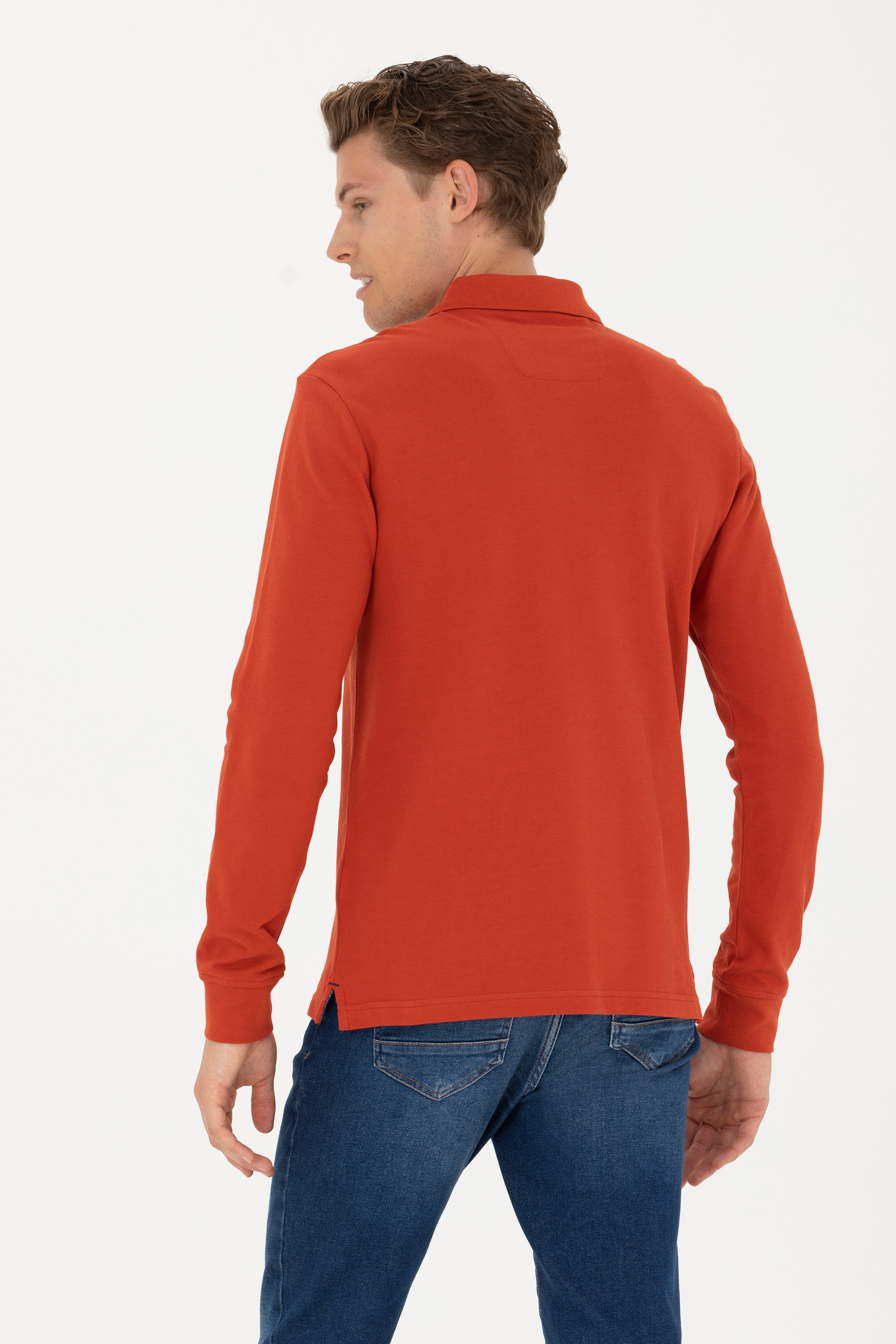 Erkek Kiremit Basic Sweatshirt - Image 5