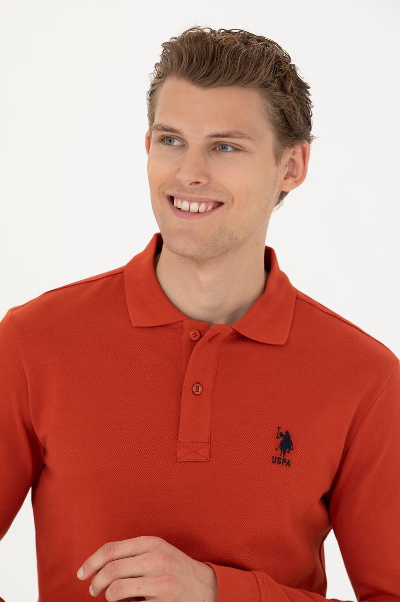 Erkek Kiremit Basic Sweatshirt