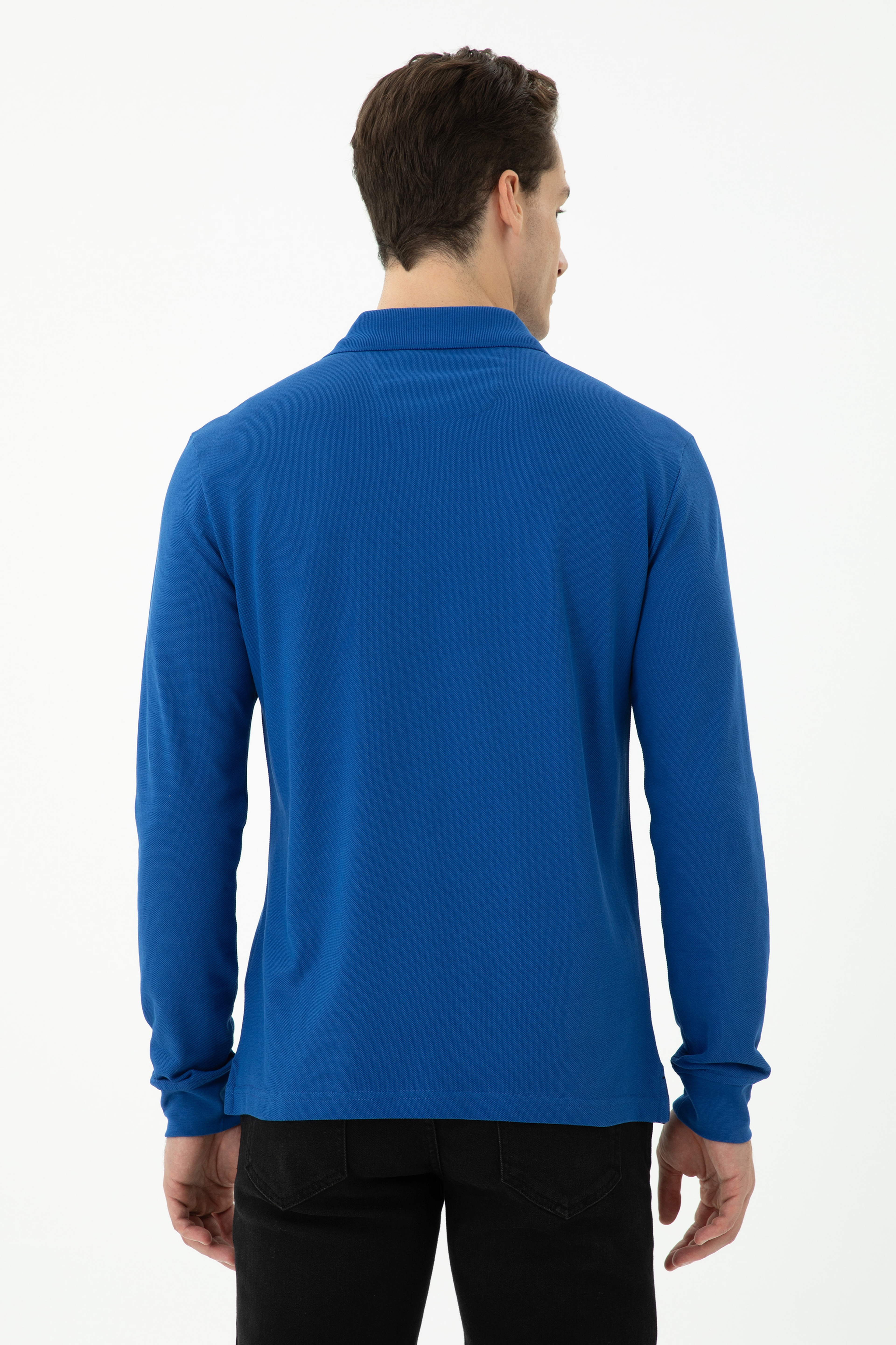 Erkek Saks Basic Sweatshirt - Image 5