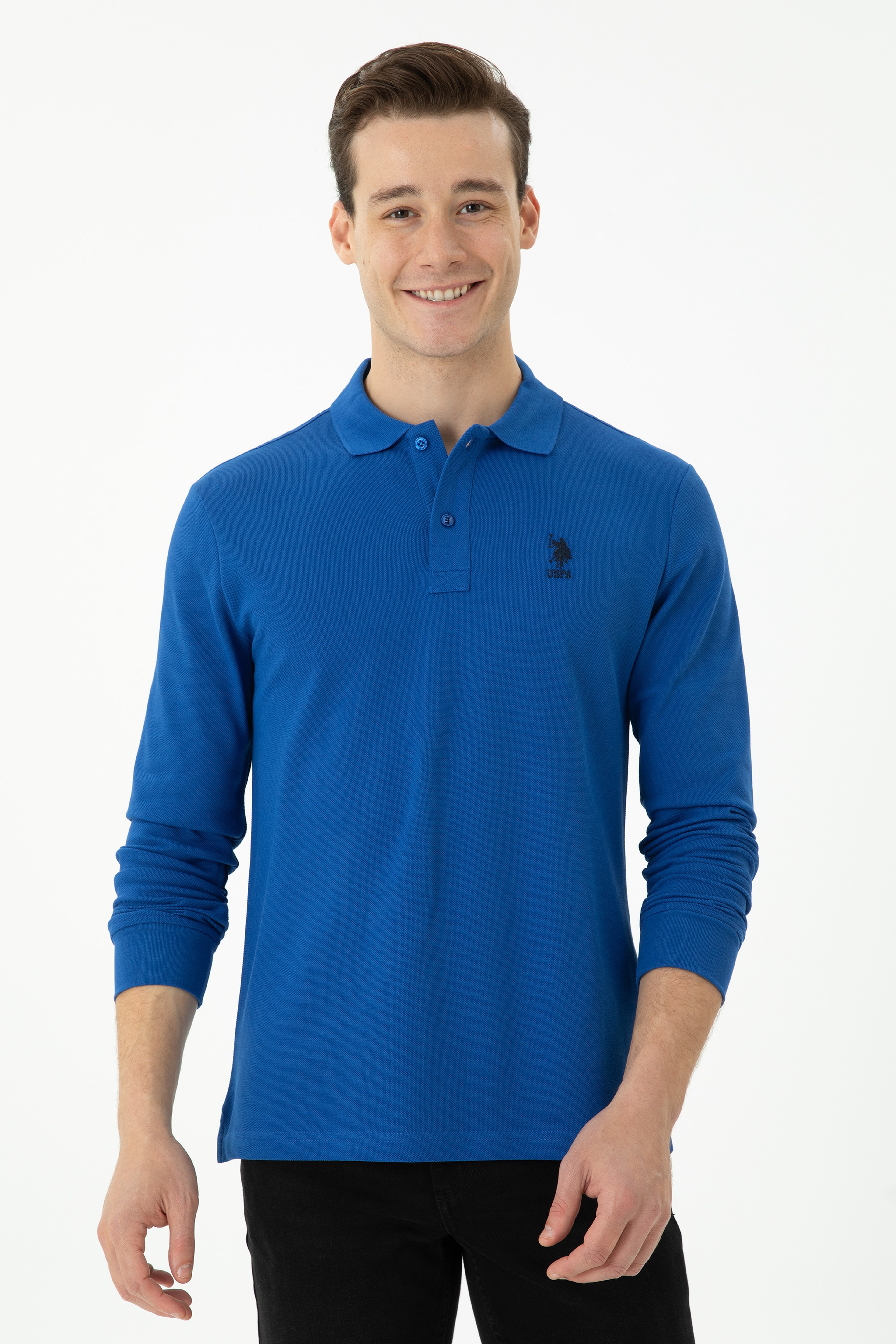 Erkek Saks Basic Sweatshirt - Image 3