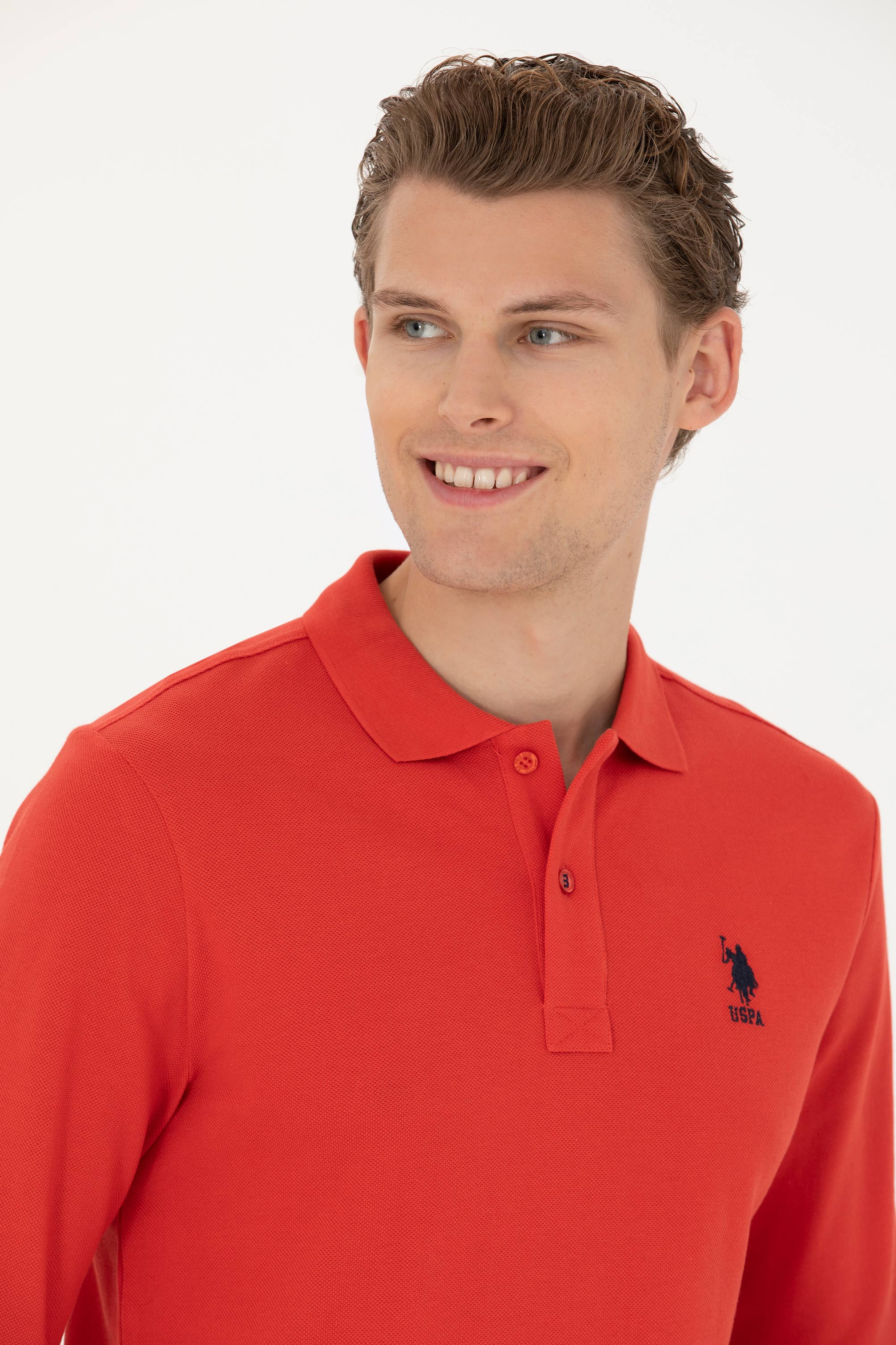Erkek Kırmızı Basic Sweatshirt - Image 1
