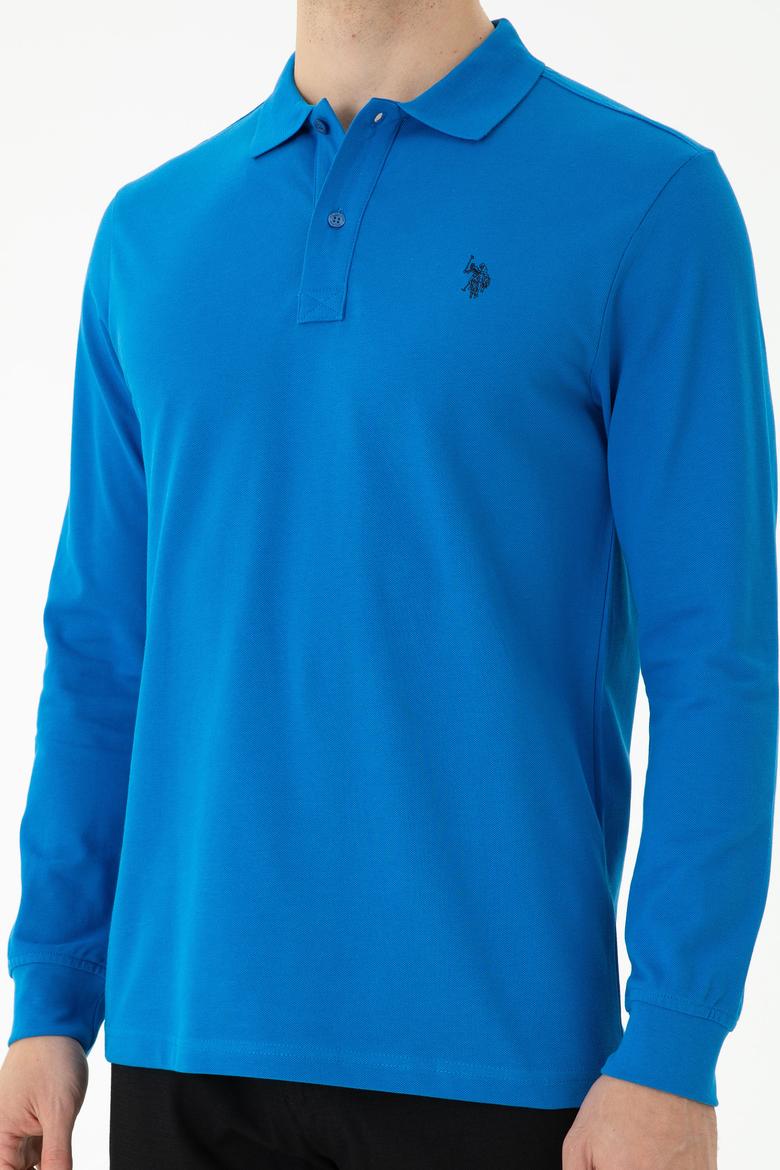 Erkek Kobalt Mavi Basic Sweatshirt - 50269405127