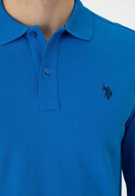 Erkek Kobalt Mavi Basic Sweatshirt - 50269405127