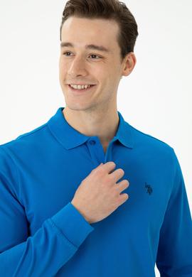 Erkek Kobalt Mavi Basic Sweatshirt - 50269405127