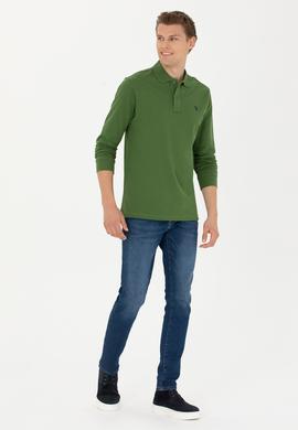 Erkek Yeşil Basic Sweatshirt - 50269405131