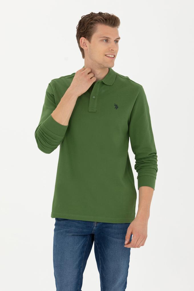 Erkek Yeşil Basic Sweatshirt