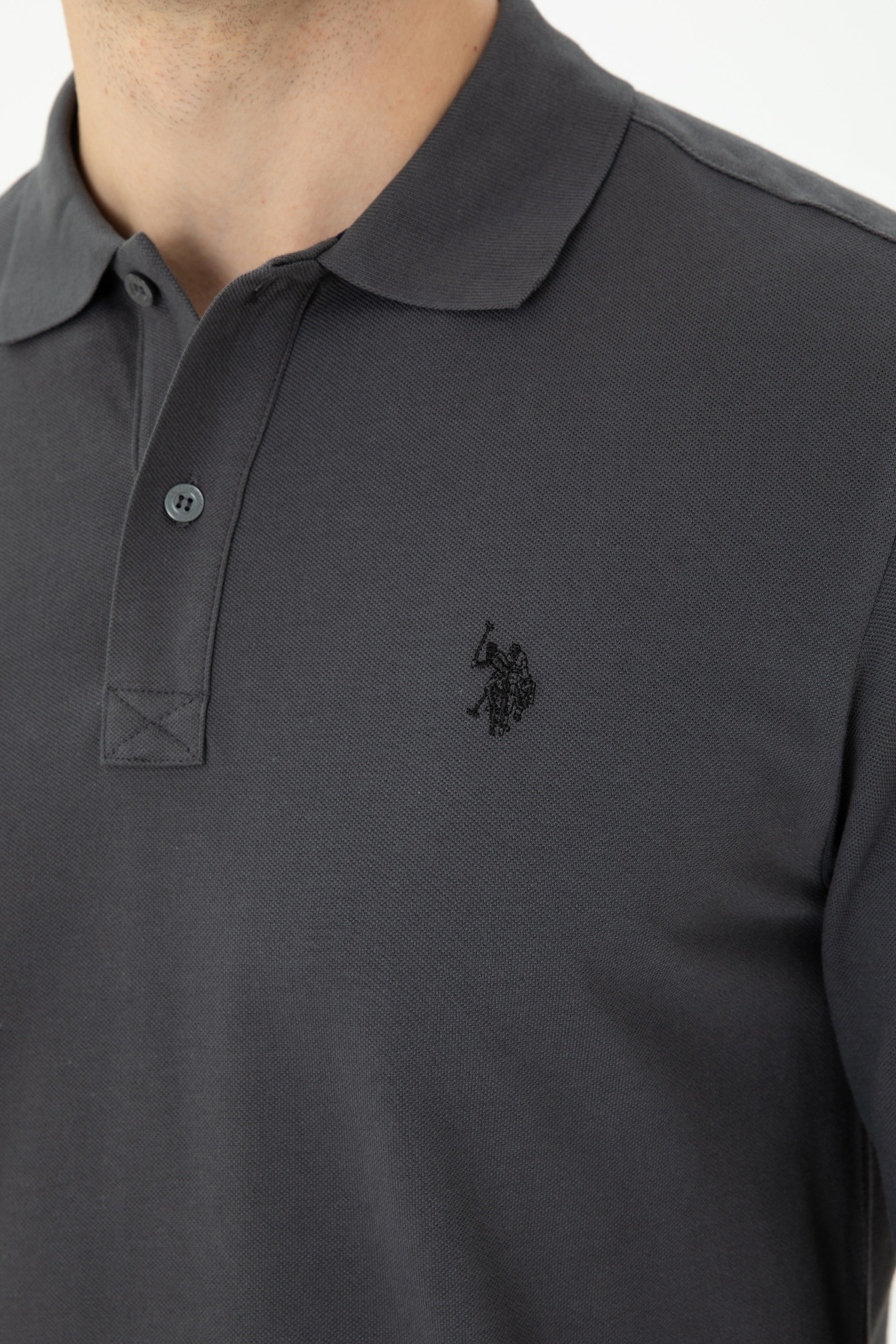 Erkek Antrasit Basic Sweatshirt - Image 7