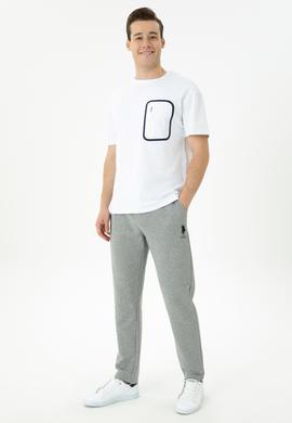 Erkek Gri Melanj Eşofman Altı - 50269406085