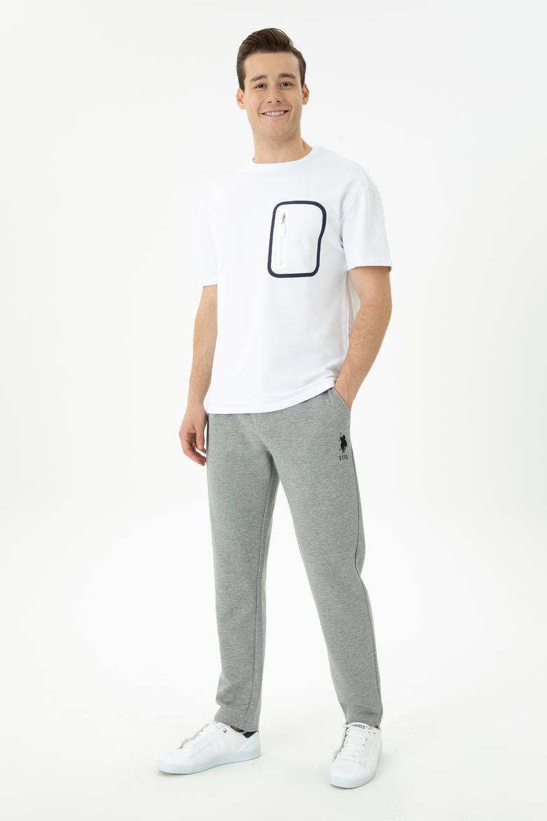 Erkek Gri Melanj Eşofman Altı