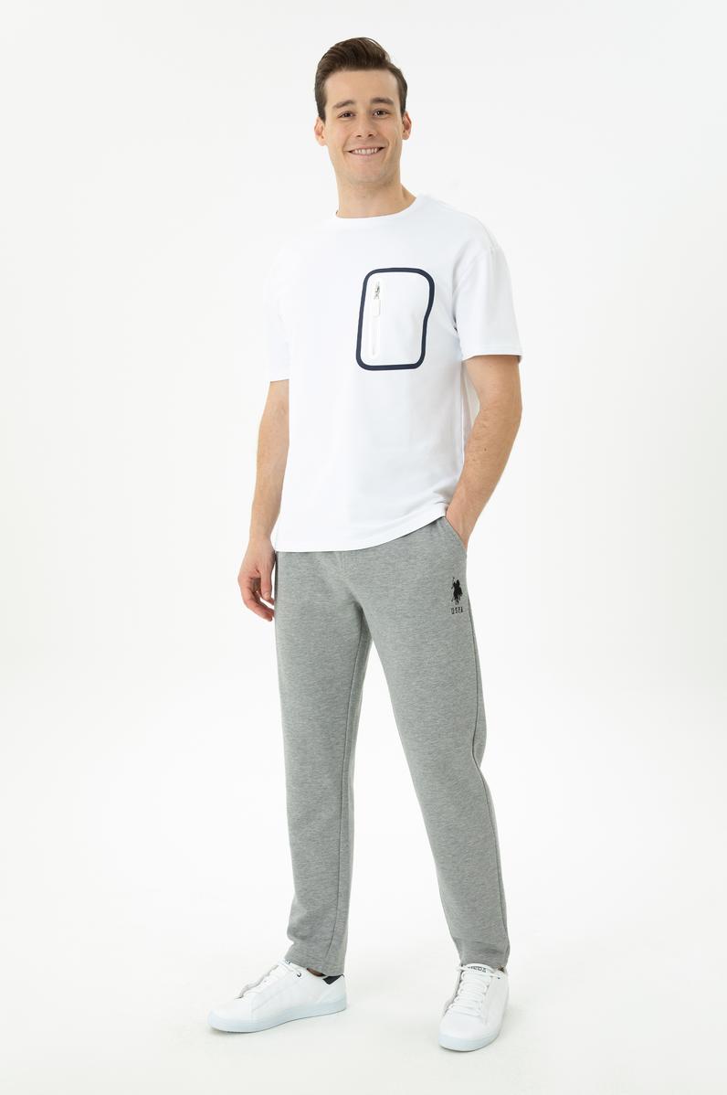 Erkek Gri Melanj Eşofman Altı