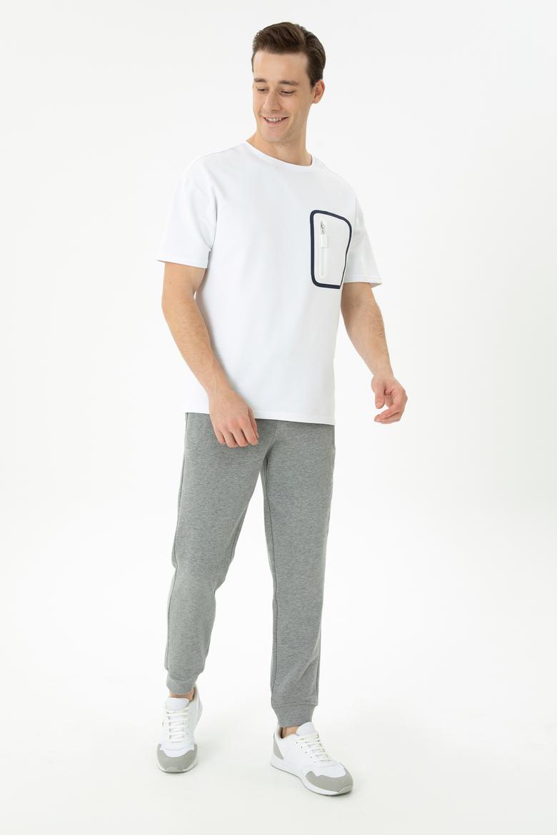 Erkek Gri Melanj Eşofman Altı - 50269407107