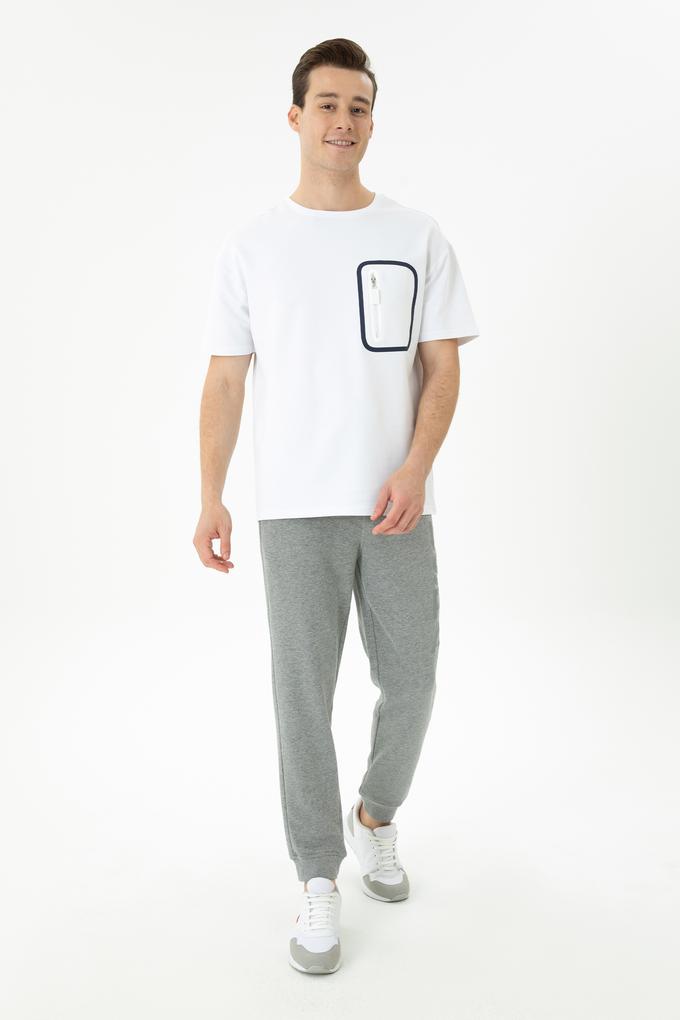 Erkek Gri Melanj Eşofman Altı