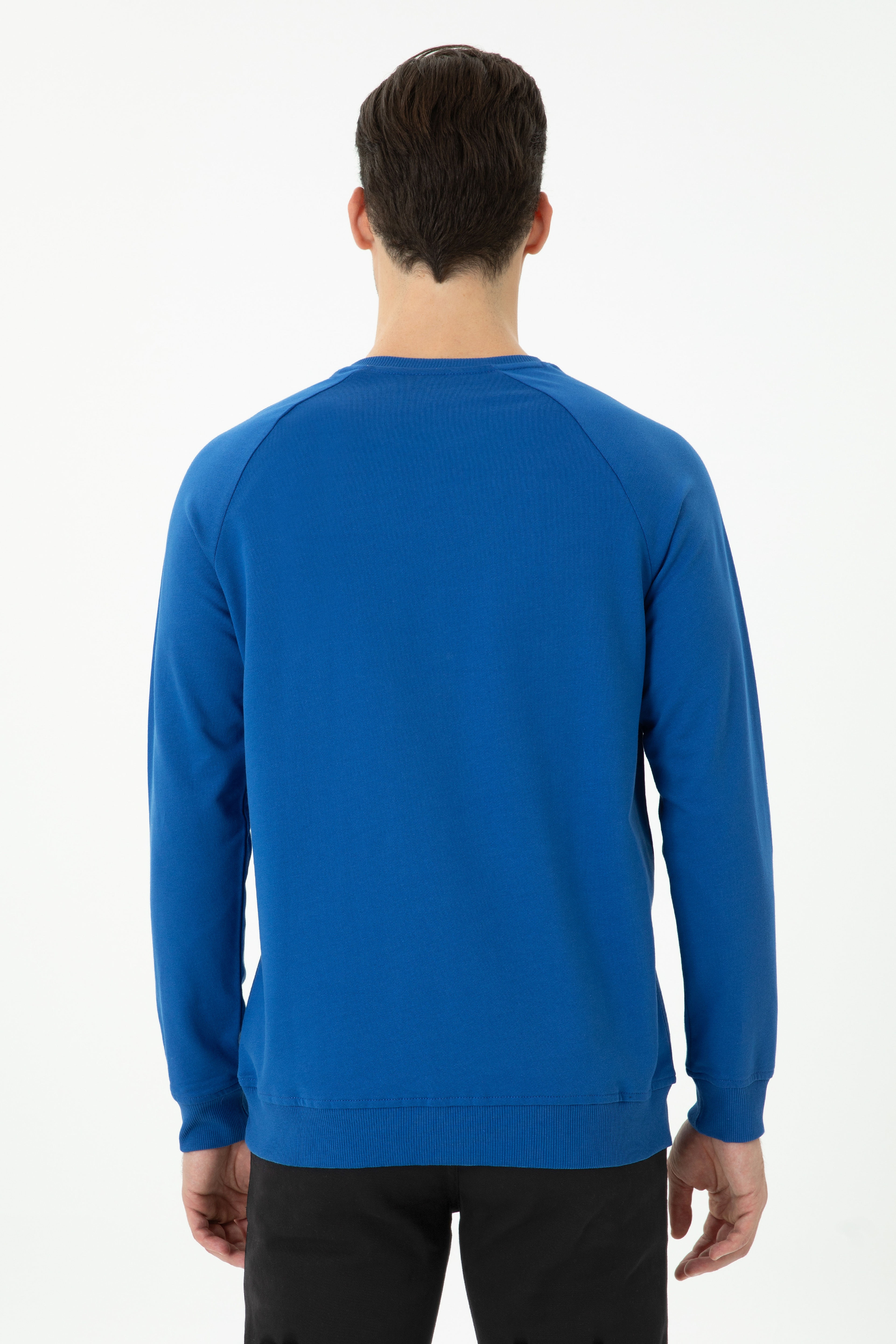 Erkek Saks Basic Sweatshirt - Image 5