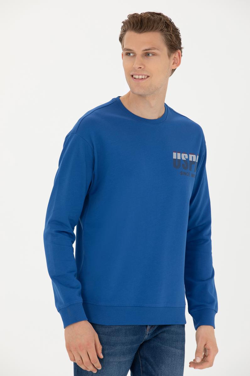 Erkek Saks Sweatshirt