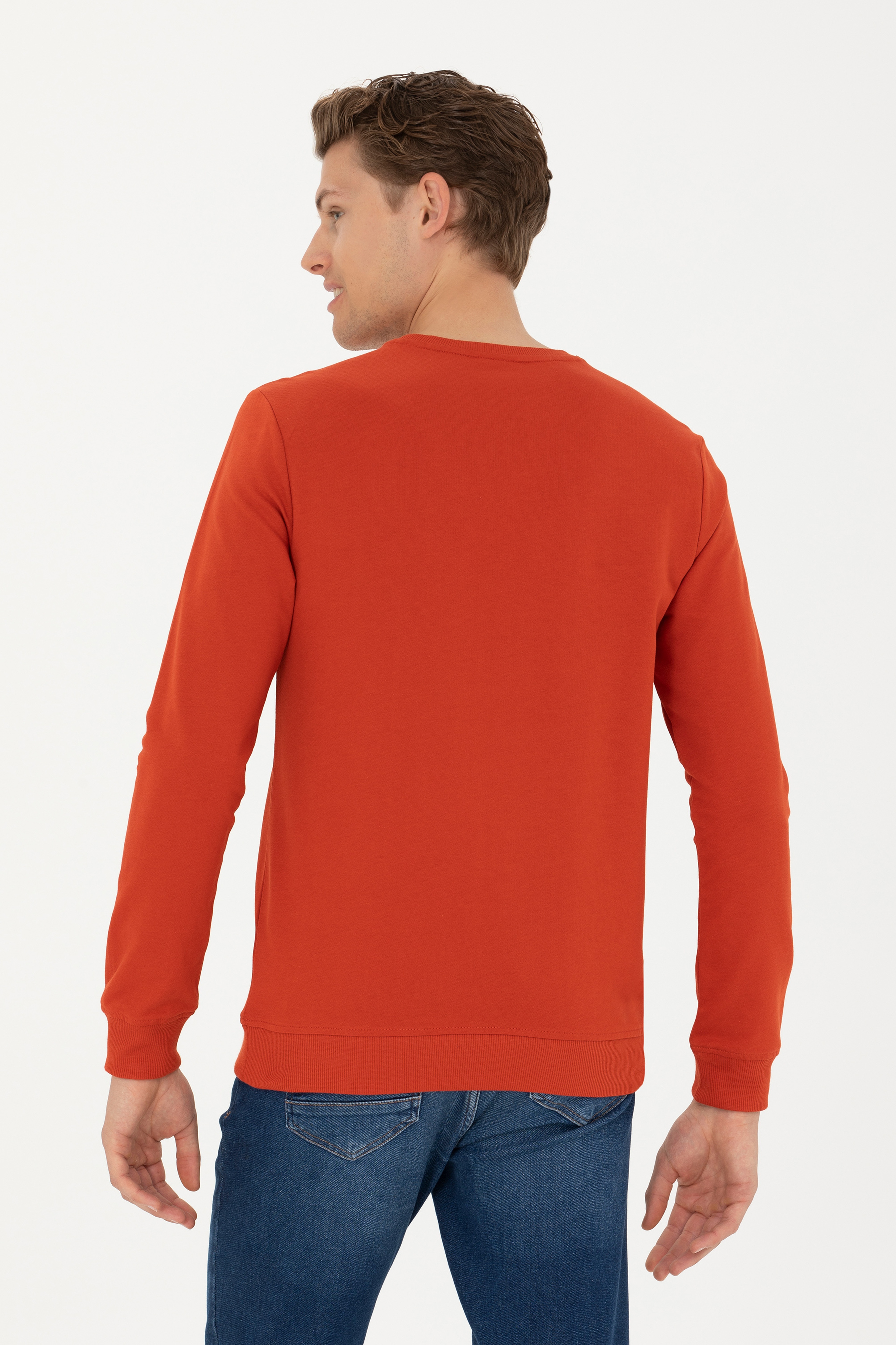 Erkek Kiremit Sweatshirt - Image 5
