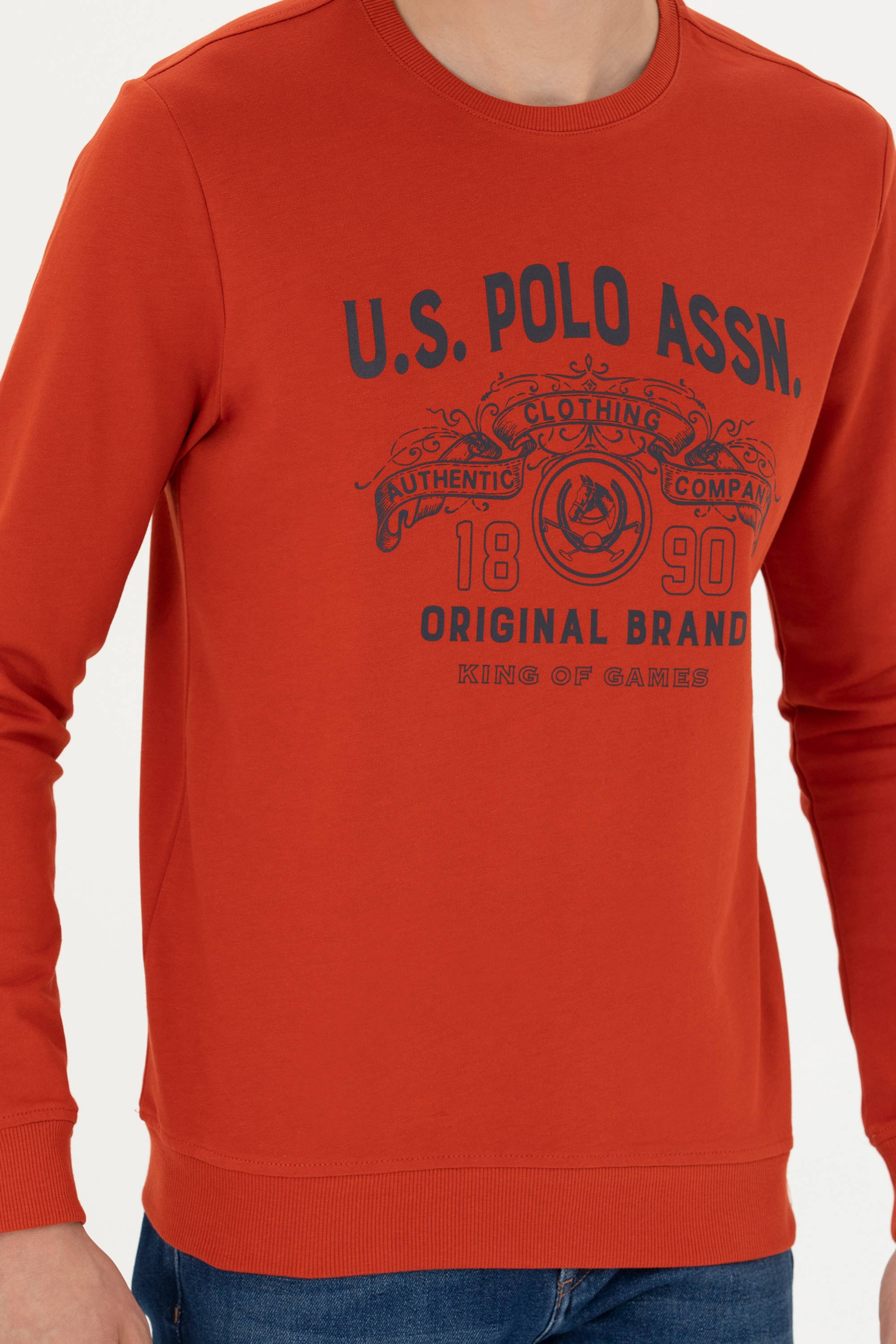 Erkek Kiremit Sweatshirt - Image 6