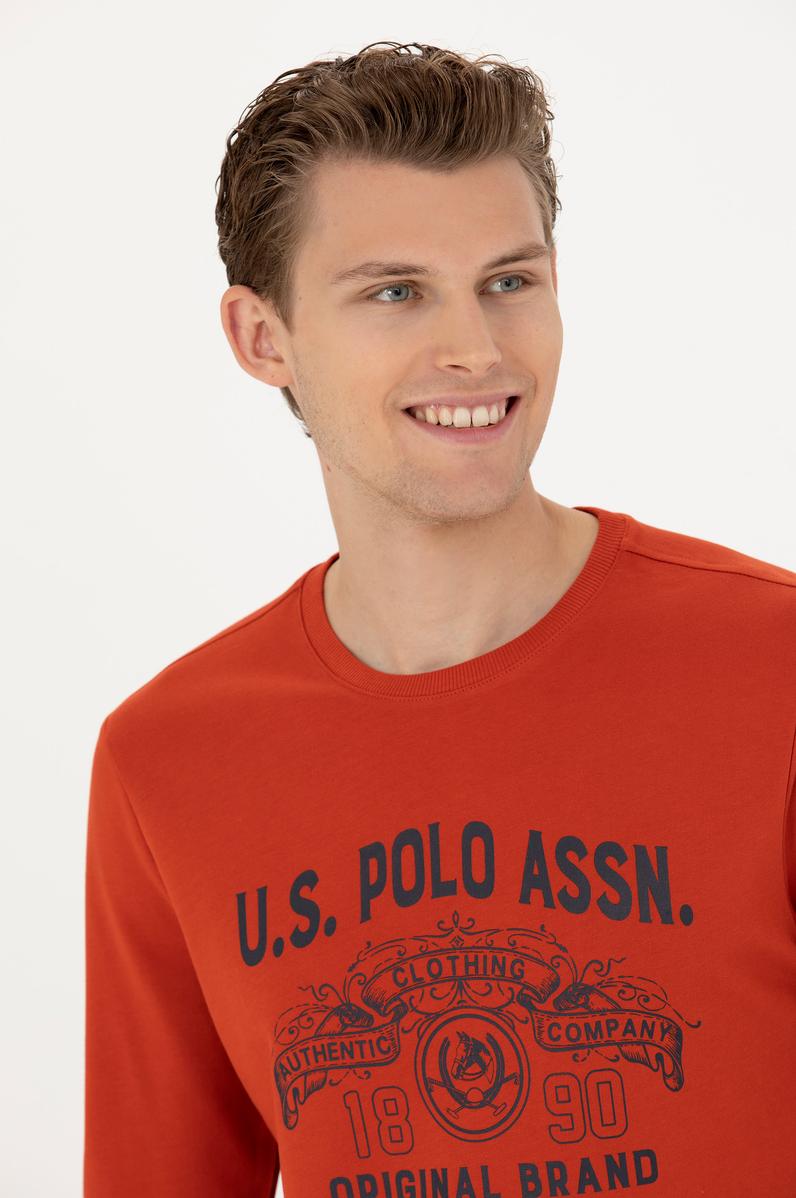 Erkek Kiremit Sweatshirt