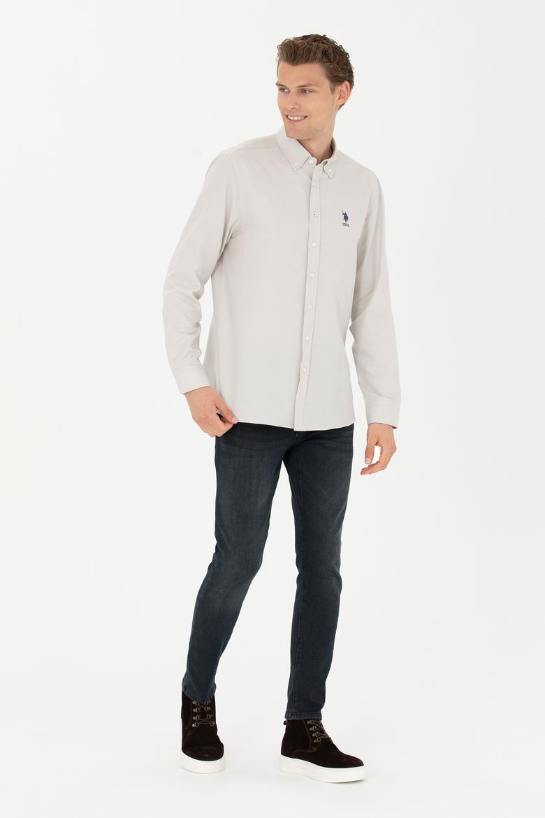 Erkek Taş Uzun Kollu Basic Gömlek - 50271269100