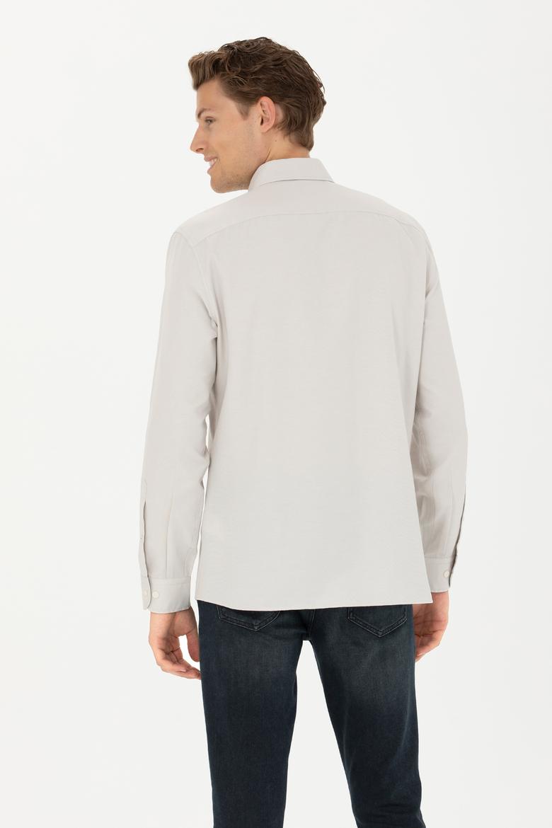 Erkek Taş Uzun Kollu Basic Gömlek - 50271269100