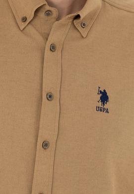 Erkek Açık Haki Uzun Kollu Basic Gömlek - 50271269116