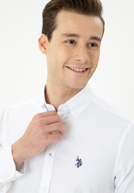 Erkek Beyaz Uzun Kollu Basic Gömlek - 50271278015