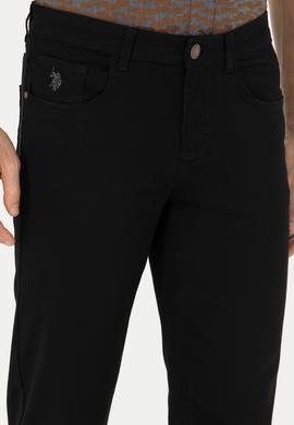 Erkek Slim Fit Siyah Kanvas Pantolon - 50271429140