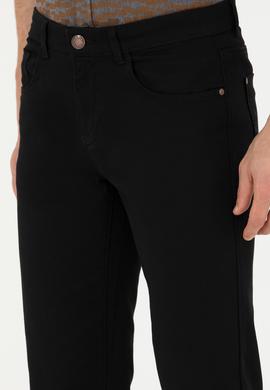 Erkek Slim Fit Siyah Kanvas Pantolon - 50271429140