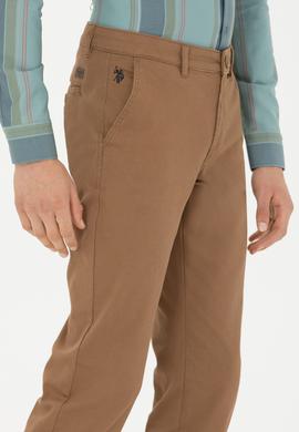 Erkek Slim Fit Camel Kanvas Pantolon - 50271467085