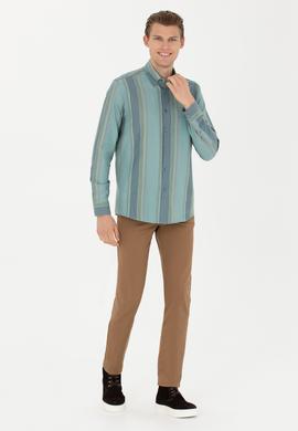 Erkek Slim Fit Camel Kanvas Pantolon - 50271467085