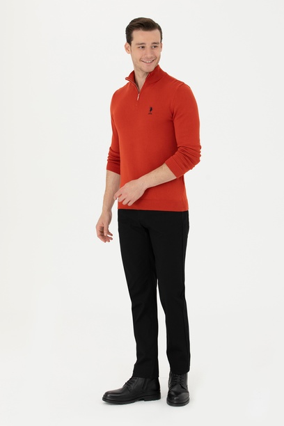 Erkek Regular Fit Siyah Kanvas Pantolon