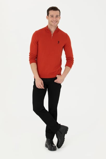 Erkek Regular Fit Siyah Kanvas Pantolon