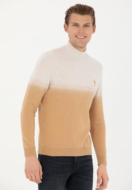 Erkek Kum Melanj Boğazlı Kazak - 50272121015