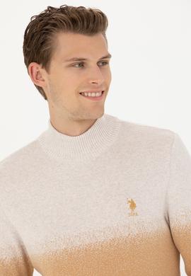 Erkek Kum Melanj Boğazlı Kazak - 50272121015