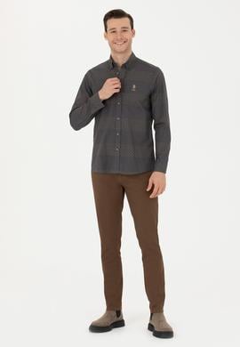 Erkek Antrasit Uzun Kollu Gömlek - 50272440006