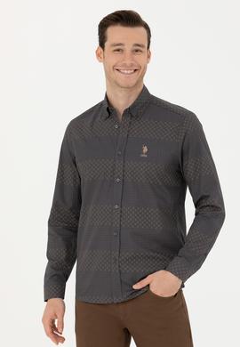 Erkek Antrasit Uzun Kollu Gömlek - 50272440006