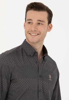 Erkek Antrasit Uzun Kollu Gömlek - 50272440006