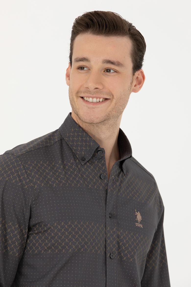 Erkek Antrasit Uzun Kollu Gömlek - 50272440006