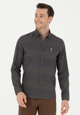 Erkek Antrasit Uzun Kollu Gömlek - 50272440006