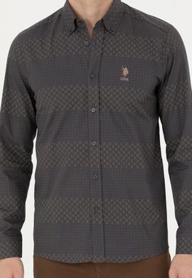 Erkek Antrasit Uzun Kollu Gömlek - 50272440006