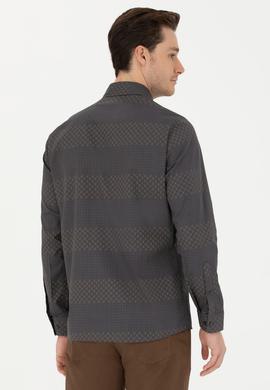 Erkek Antrasit Uzun Kollu Gömlek - 50272440006