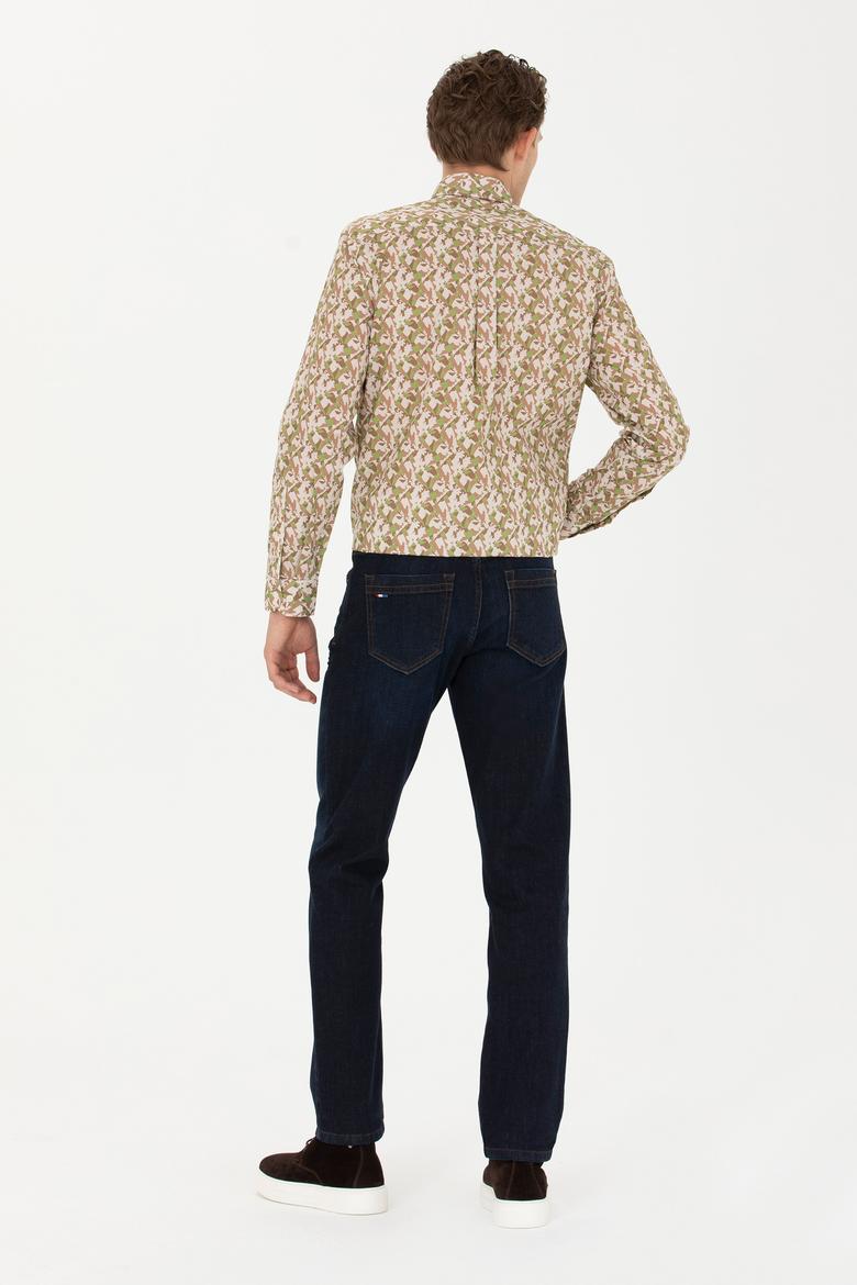 Erkek Eflatun Jean Pantolon - 50272571029