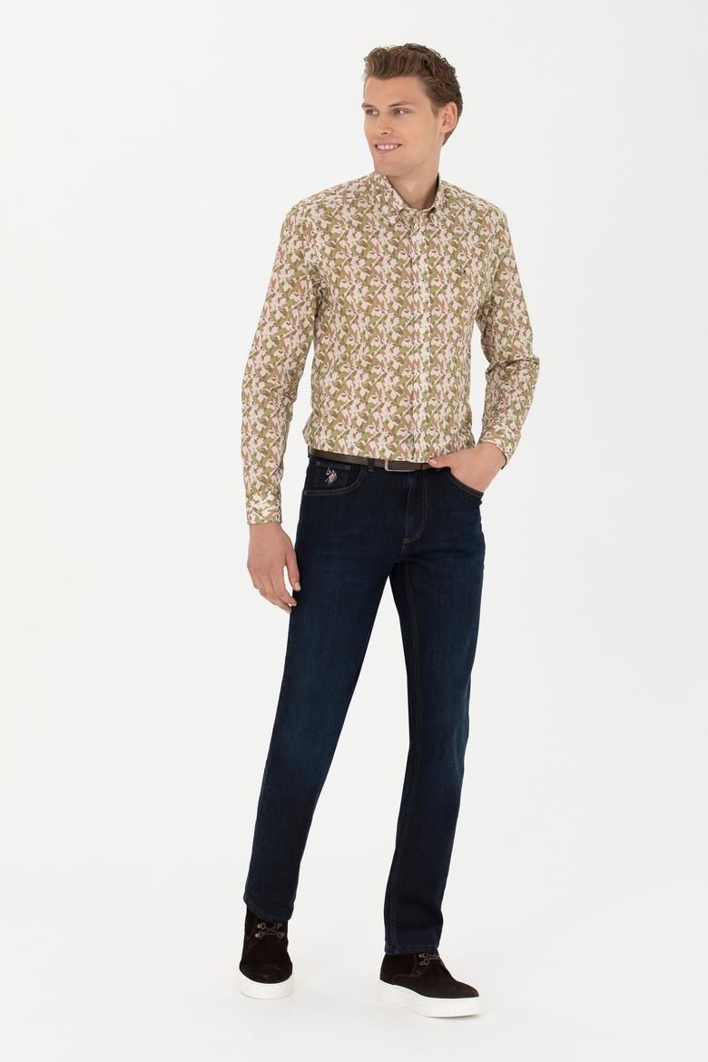 Erkek Eflatun Jean Pantolon - 50272571029