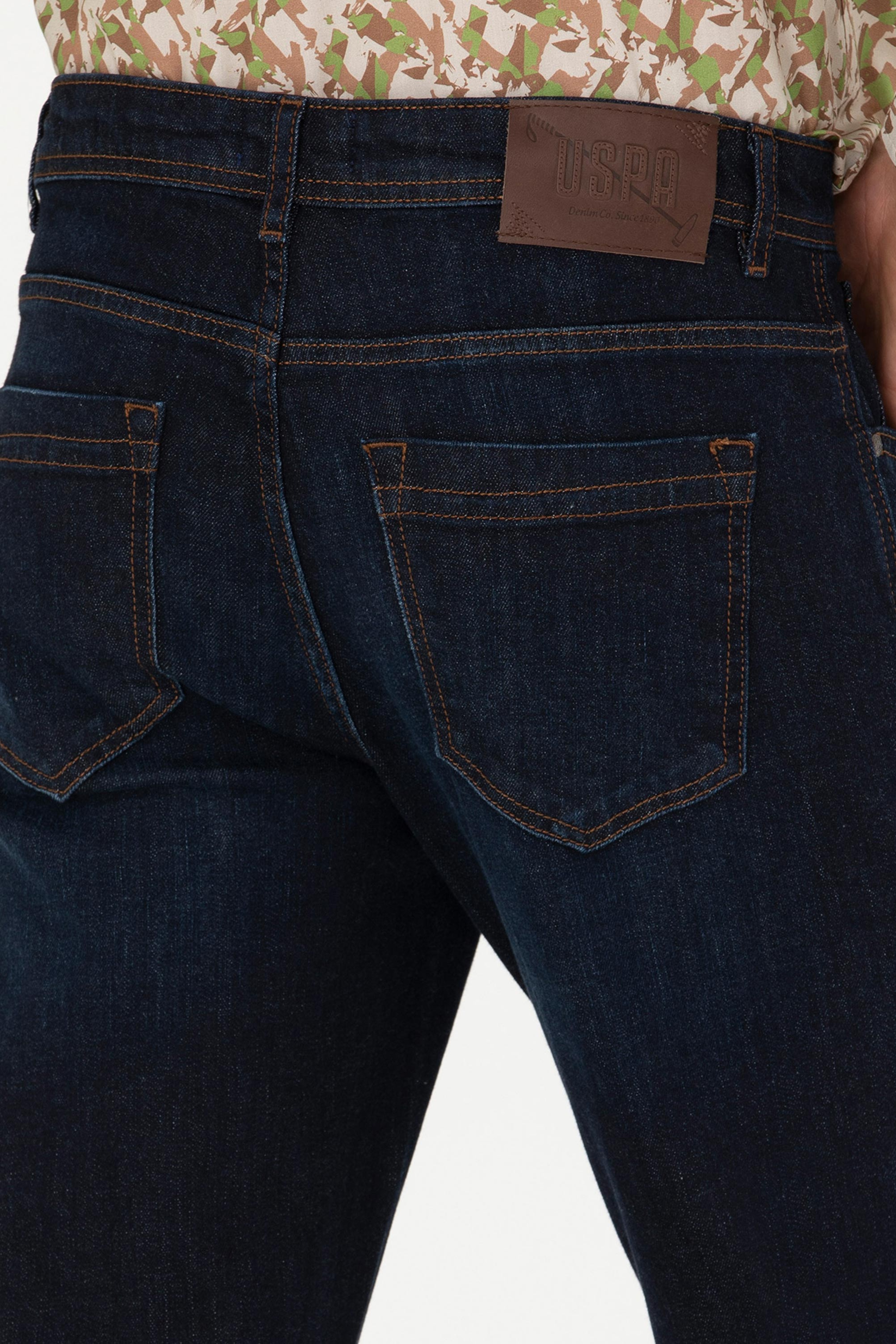 Erkek Eflatun Jean Pantolon - Image 7