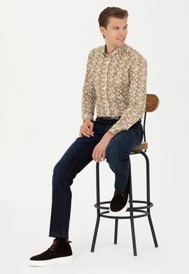 Erkek Eflatun Jean Pantolon - 50272571029