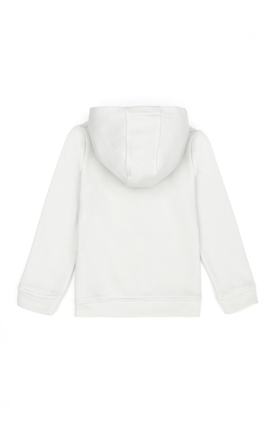 Kız Çocuk Taş Fermuarlı Basic Sweatshirt