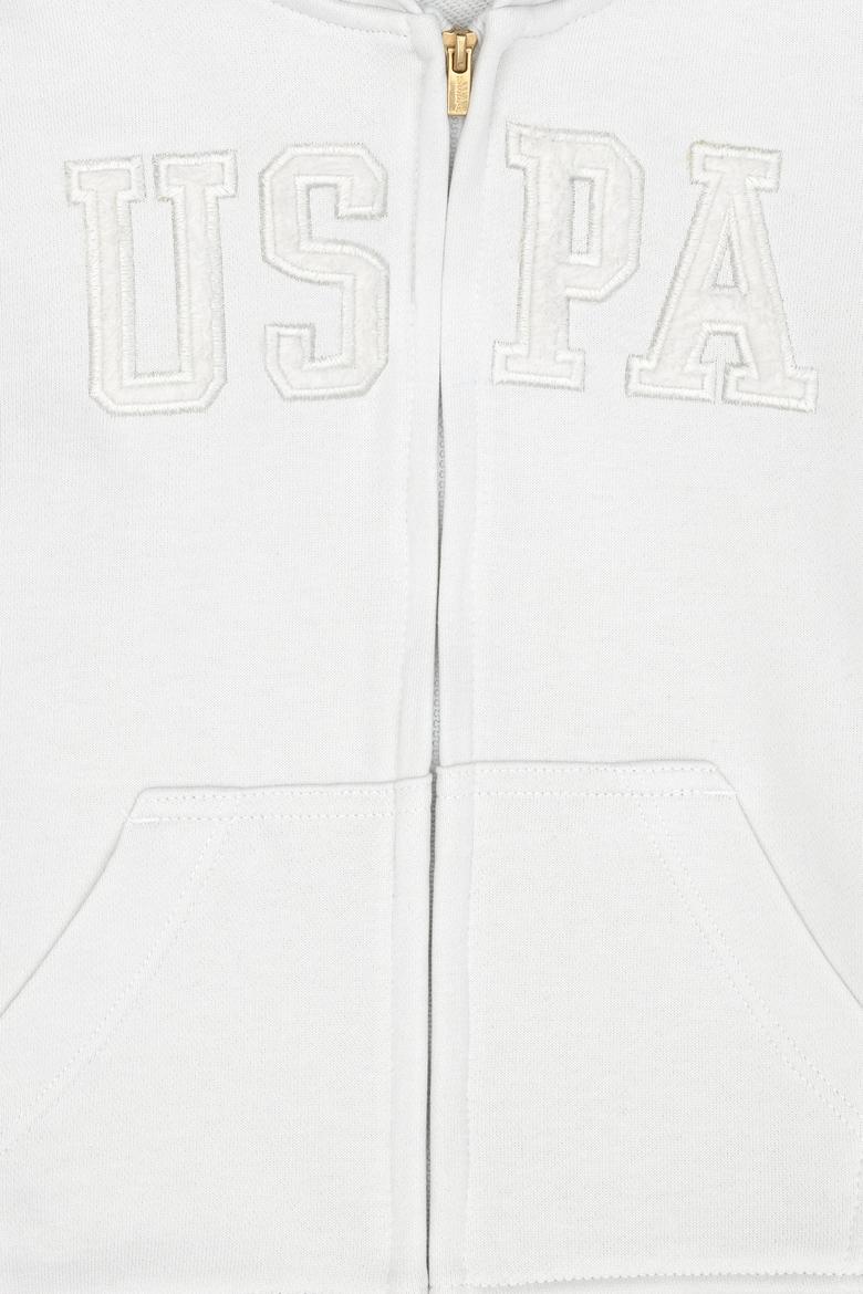 Kız Çocuk Taş Fermuarlı Basic Sweatshirt - 50272613058